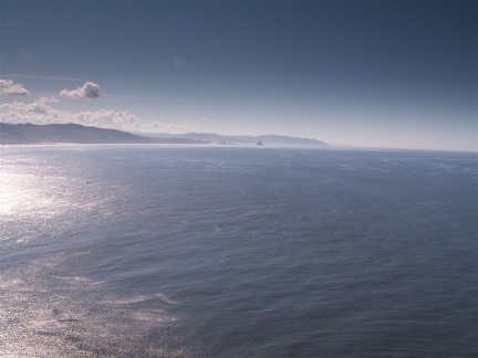 Looking south from the end of the Cape Lookout trail towards Pacific City