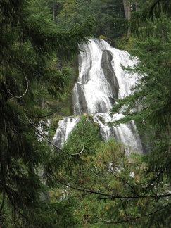 The first view of Falls Creek shows the upper 2/3 of the falls.