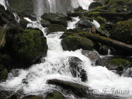 Falls Creek is whitewater between the middle and lower segments of the falls.