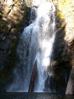 Upper falls on a tributary to Siouxon Creek.